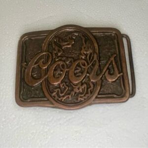 Vintage Coors Beer Advertising Belt Buckle